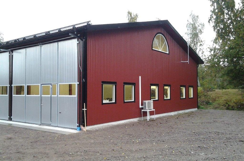 Nybyggd maskinhall